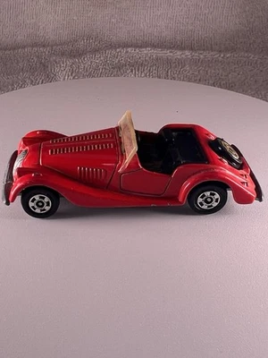 Tomica Vintage Diecast 1977 Cherry Red Morgan Plus 8 Tomy Car Topless P=1/57 - Imagem 1 de 4