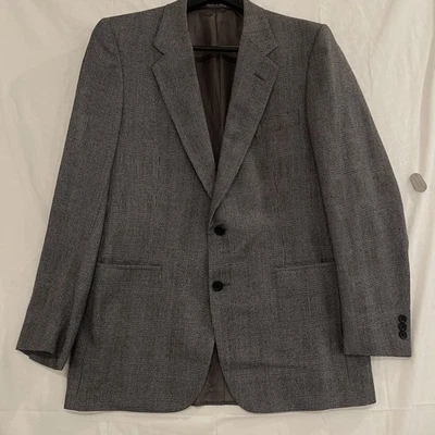 Vintage d'Avenza Blazer Mens 41R Italy Wool Plaid Sport Coat Jacket 90s - Image 1 of 4