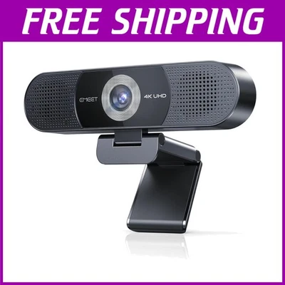 C980 PRO 4K Webcam - 4 Noise Canceling Mics, 2 Speakers - Image 1 of 4