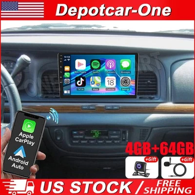 Radio estéreo de coche de 10,1"" para Ford Crown Victoria 2003-2008 Android 13 CarPlay GPS Foto 1 de 4