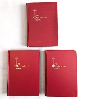 The Methodist Church Hymnal Vintage 1966 Hard Cover Red 827 Hymns 22 Rituals - Image 1 of 4