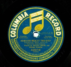 HELEN LOUISE and FRANK FERERA on 1916 Columbia A2016 - Hawaiian Medley Two-Step - Imagen 1 de 1