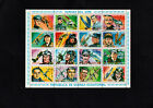 STAMPS  GUINEA  ECUATORIAL  1974  HEROES  SHEET OF 15  6  STAMPS  FRANKED