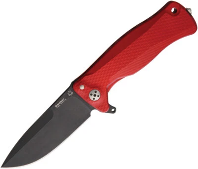 Lion Steel SR11 Black Red Sleipner Framelock Folding Pocket Knife SR11ARB - Image 1 of 2