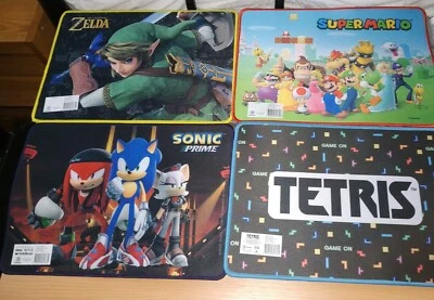 Nintendo Mauspads Zelda Mario Sonic Prime Tetris lot set - Bild 1 von 2