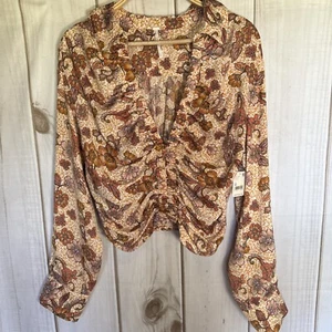 Free People I Got You Top mit Blumenmuster Größe M Neu Mit Etikett - Bild 1 von 5