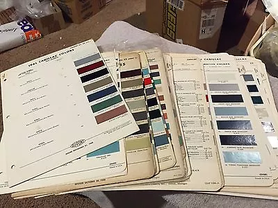 1950-1980  CADILLAC,RARE PART ,PAINT CHIP CHARTS SET. VINTAGE. HARD TO FIND - Image 1 of 4
