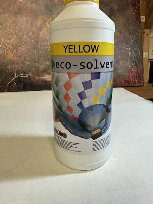 1L YELLOW Eco-Solvent Ink for Roland, Mutoh, Mimaki, & more - Image 1 of 4