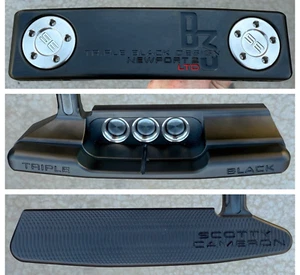 2024 Titleist Scotty Cameron 34" B3 Triple Black Design LTD Newport 2 Putter HC - Picture 1 of 12