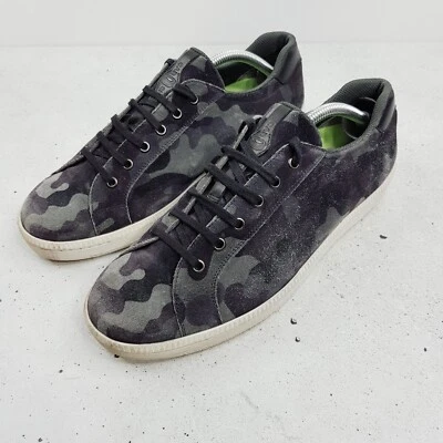 ZAPATO COCHE Para Hombres Talla EUR 42 Camuflaje Estampado Gamuza Cuero Parte Superior Baja Tenis Zapatos Foto 1 de 4