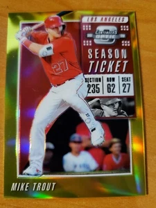 2019 Panini Contenders Optic Gold Prizm Refractor Mike Trout Card #8 #05/10 - Picture 1 of 9