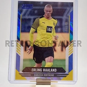 Panini SCORE FIFA 2021-22 - 121 ERLING HAALAND Blue Parallel 07 / 49 Numbered - Picture 1 of 1