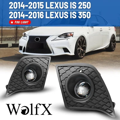 Fog Lights For 2014 2015 2016 Lexus IS250 IS350 F-Sport Bumper Lamps H11 Bulbs - Image 1 of 4