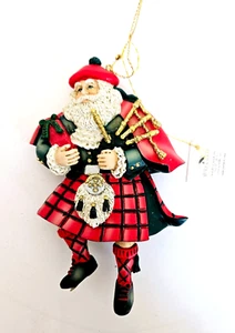 Weihnachtsschmuck - Kurt Adler World of Santas Scottish Santa mit Dudelsack - Bild 1 von 4