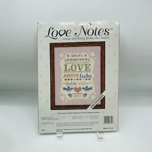 Love Notes Language of Love Nancy Bombard punto de cruz JCA Cottagecore - Imagen 1 de 6