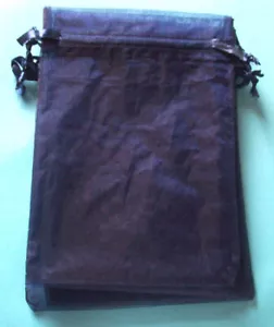 10 large blue organza gift pouches/bags with drawstring - Picture 1 of 1