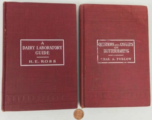 2 Dairy Science Texts 1911 Laboratory Guide, Questions Answers on Buttermaking - Picture 1 of 10
