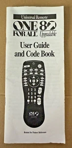 ONE FOR ALL 8 **Manual** Guía del usuario y libro de códigos para control remoto universal - Imagen 1 de 4
