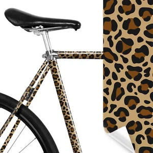 MOOXIBIKE Fahrrad Folie Leopard Muster Print Pimp my Bike Wrapping Raubtier - Bild 1 von 3