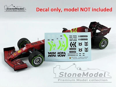 Mission Winnow MW Decal 1:18 2021 Ferrari F1 SF21 Leclerc Sainz BBR & LookSmart - Image 1 of 4