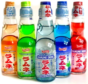 Ramune Japanese Soda Variety Pack - Multiple Flavors - Japanese Drink - Picture 1 of 12