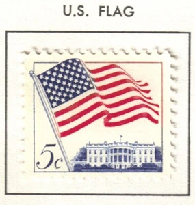 US 1963 Flag Stamp, New, Hinged - Picture 1 of 1