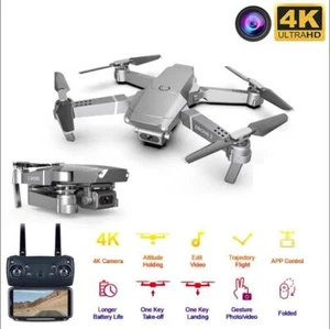 Drones Quadcopter Aircraft E681080P/4K Drone with HD Camera WiFi FPV Foldable RC - Picture 1 of 12