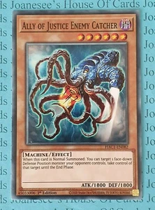 Ally of Justice Enemy Catcher HAC1-EN082 Yu-Gi-Oh Card 1st Edition New - Picture 1 of 3