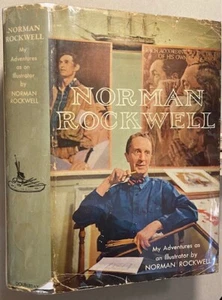 *SIGNED* NORMAN ROCKWELL 'My Adventures As an Illustrator' 1st Ed/HC/DJ/GD - Picture 1 of 4