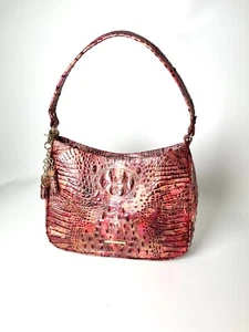 Brahmin Noelle Wisteria Melbourne Pink Shoulder Hobo Bag - Picture 1 of 12