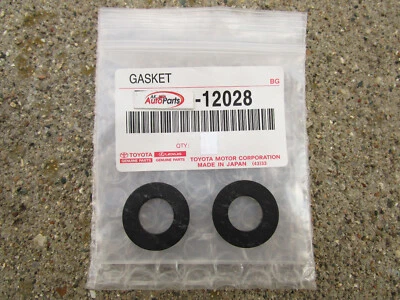 FITS: 85 - 90 TOYOTA TERCEL ENGINE OIL DRAIN PLUG GASKET QTY 2 OEM NEW - Image 1 of 2