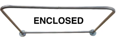 30" x 30" Enclosed Indoor/Outdoor Removable RV & Camper Shower Rod - Image 1 of 4