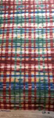 Diseño de tela interior original multicolor Squiggly Lines 1993 1 yarda x 54 pulgadas Foto 1 de 3