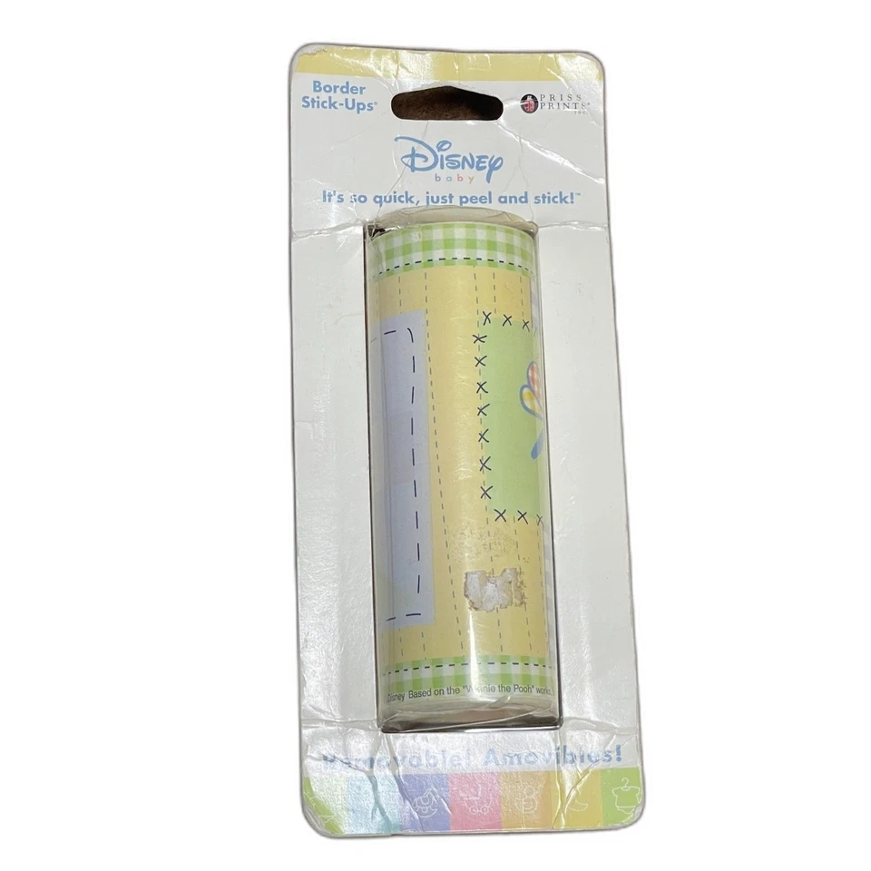Nuevo en caja Vintage Disney Baby Border Stick-Ups - Winnie the Pooh Guardería Pared Borde Foto 1 de 4