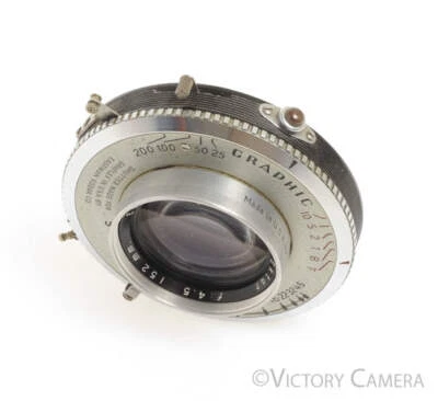 Kodak Ektar 152mm f4.5 4x5 Large Format Lens Graphic Shutter [GOOD] - Image 1 of 4