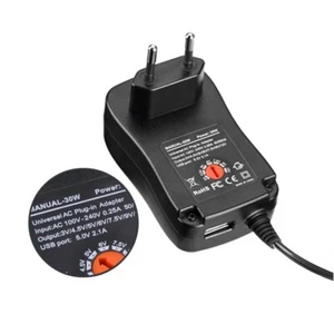 ALIM. UNIV. MULTISPINA 3-12VOLT 30WATT-CONNETTORE USB LINK (A/N LK1230W) nuovo - Imagen 1 de 5