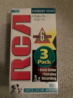 RCA VHS Video Tapes 3 New in sealed package - Image 1 of 3