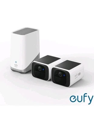 eufy SoloCam S220 2-Cam Kit with HomeBase S380 - No Monthly Fee! Solar Powered!  - Image 1 of 4