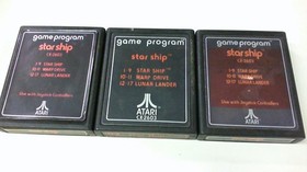 Atari 2600 Star Ship, warp drive, lunar lander. One Cartridge Only.    Untested