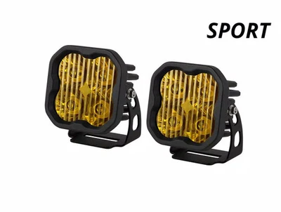 Diode Dynamics 3" SAE Yellow Sport LED Pod pair Driving with Amber Backlight Foto 1 de 4