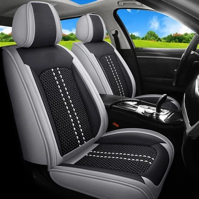 Luxury Leather Car Seat Covers For Honda 5-Seats Full Set Front Rear Protector - Изображение 1 из 4