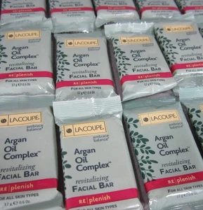 100 LaCoupe Argan Oil Complex Facial Soap - Hotel Bars BULK Soap Lot Travel Soap - Picture 1 of 2