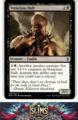 Magic the Gathering MTG Battle for Zendikar Voracious Null #125 Buy 2 Get 1 - Image 1 of 2