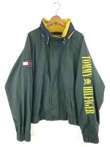 Vtg 90s Tommy Hilfiger Jacket Mens XL With Spellout Wu-Tang Crest Logo 2506SM - Picture 1 of 9