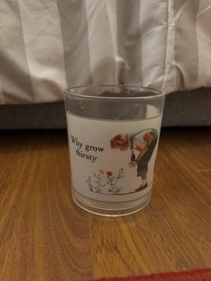 Vaso Coca Cola Norman Rockwell. Por qué tener sed. De colección Foto 1 de 2