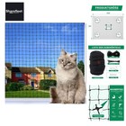 Katzennetz für Balkon, 16x3m Katzennetz Drahtverstärkt ist Robust UV-Beständi...