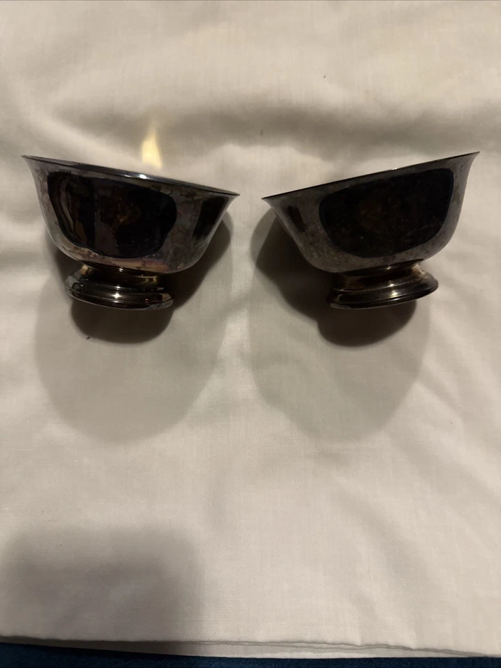 2 Paul Revere Silver Plate Reproduction Bowl by Wm Rogers Petite - Image 1 of 4