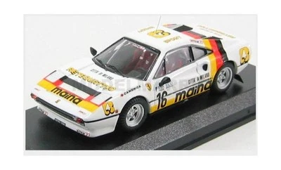 BEST-MODEL 9457 FERRARI - 308 GTB N 16 RALLY DEI LAGHI 1984 - WHITE YELLOW - 1/4 - Immagine 1 di 2