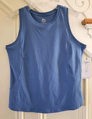 NUEVO CON ETIQUETAS RBX Camiseta sin mangas activa que absorbe la humedad junto al río Azul Flujo Correr Yoga Gimnasio Talla M Foto 1 de 4