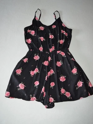 *NEU* Megaschöner Viskose Overall Jumpsuit Einteiler von H&M mit Rosen, Gr. S 38 - Bild 1 von 4